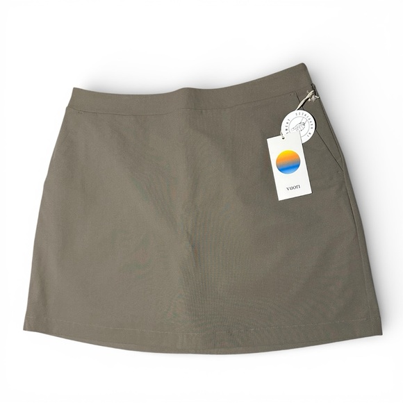 NWT Vuori Taupe Meta Skirt Size L - Picture 3 of 7